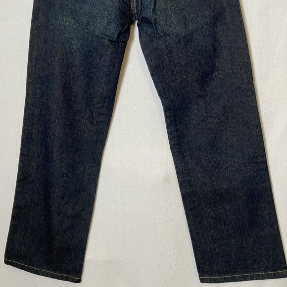 Arizona Jean Co Boys Jeans Sz 8 Slim Relaxed Fit Straight Leg Denim Dark Wash - Picture 6 of 14